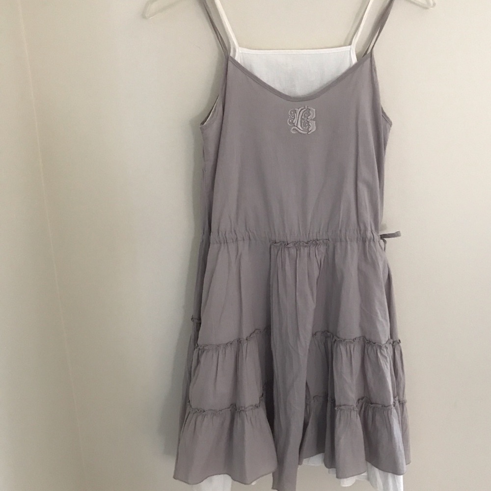 Jean Bourget Girls Casual Sundress with Separate Underslip Size 10